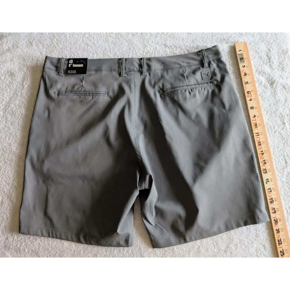 PUMA Dealer Golf Shorts Size 40 Gray 8
